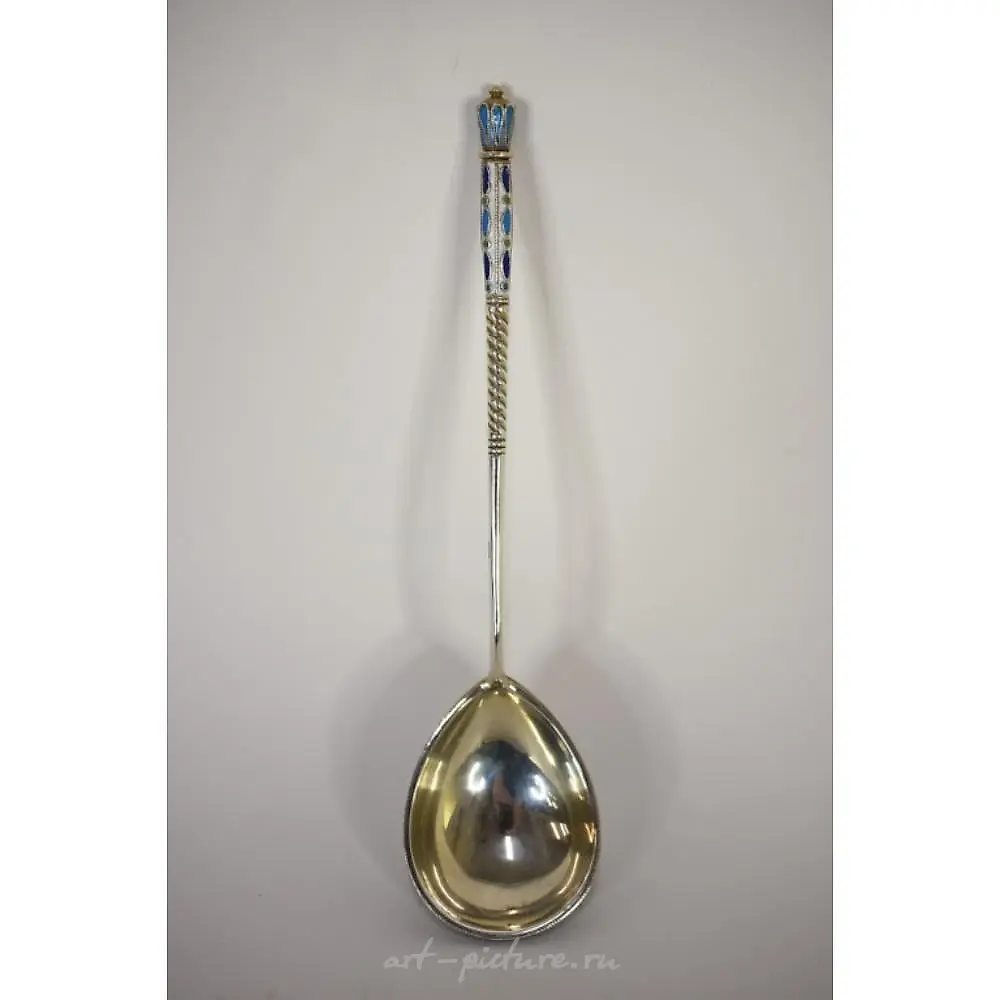 Russian Silver 84. Moscow. A rare spoon c 1893. Cyrillic mark... — photo 3