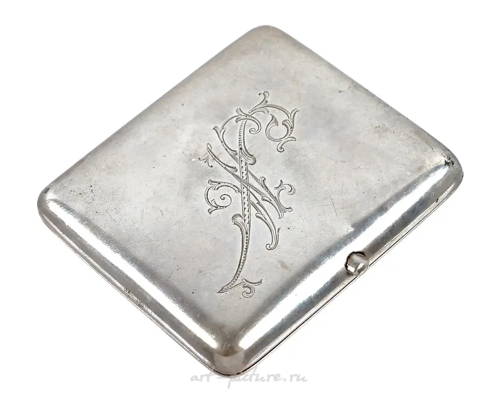 2 Silver Enamel Cigarette Cases Floral & Clover — photo 15