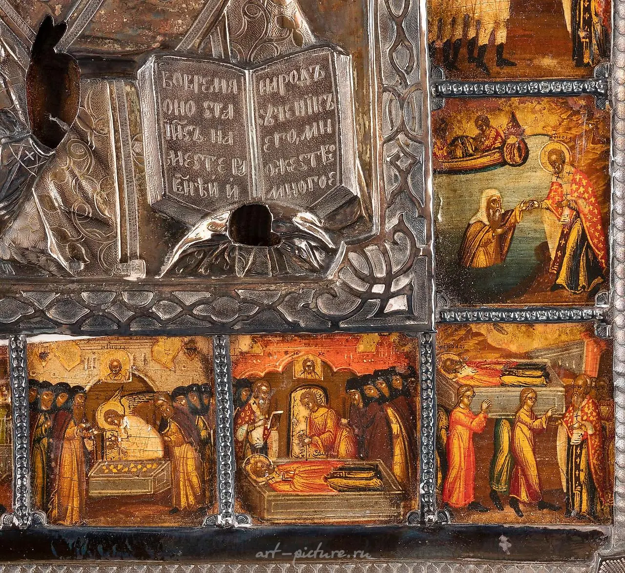 A VERY FINE VITA ICON OF ST. NICHOLAS OF MYRA WITH A SILVER — photo 5