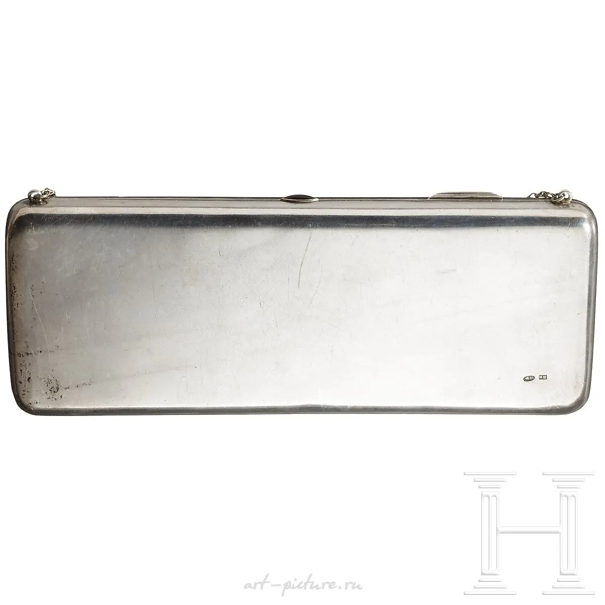 A Russian silver purse, Moscow, dated 1916 — photo 2