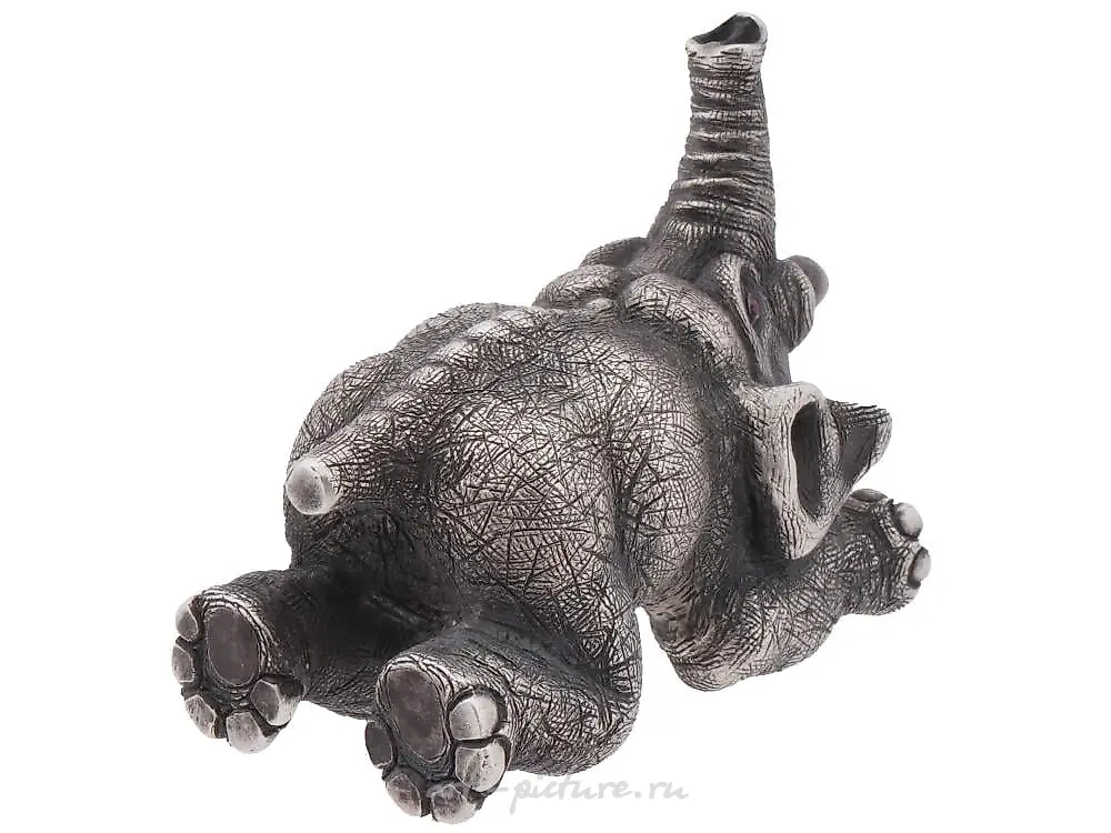 RUSSIAN 84 SILVER FIGURE OF HIPPO WITH RUBY EYES — photo 4