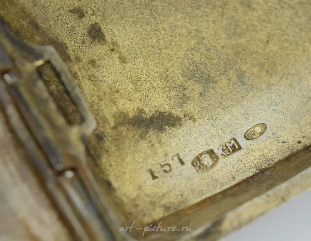 Antique Russian Imperial Sterling Silver Cigarette Case — photo 5