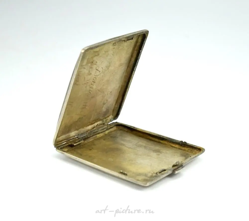 Antique Russian Imperial Sterling Silver Cigarette Case — photo 7
