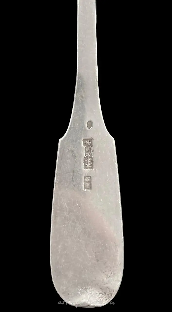 Jam spoon in silver 950 uniplat model. Length.... — photo 3