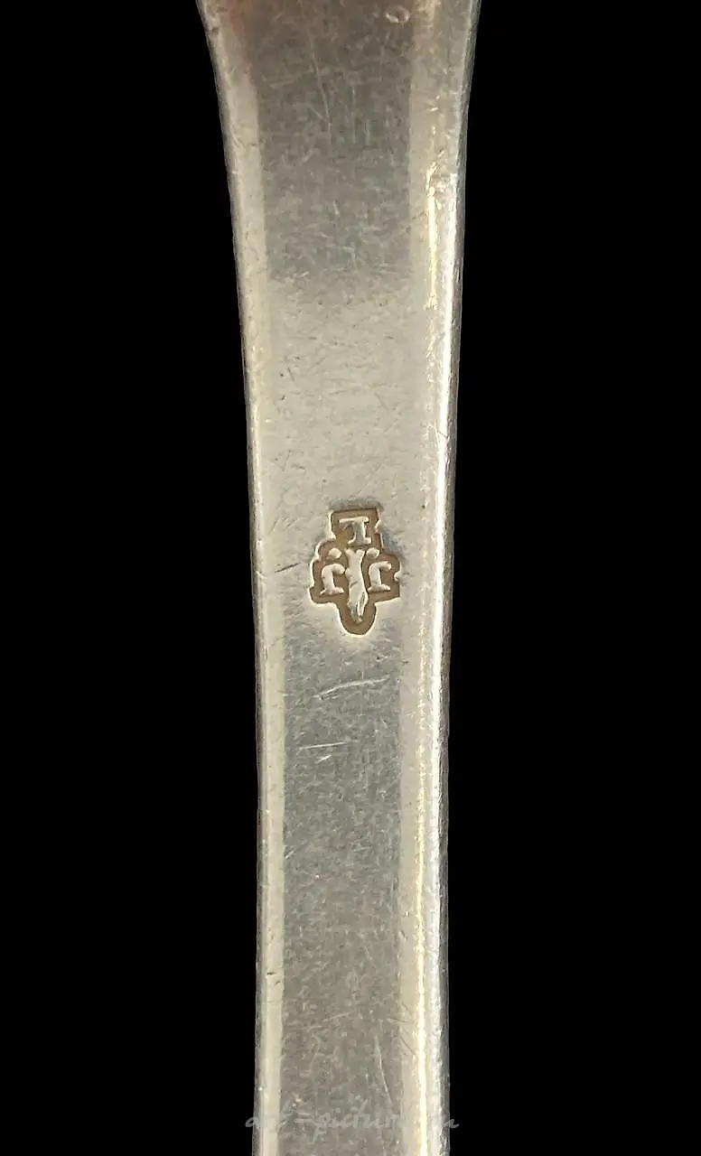 Jam spoon in silver 950 uniplat model. Length.... — photo 4