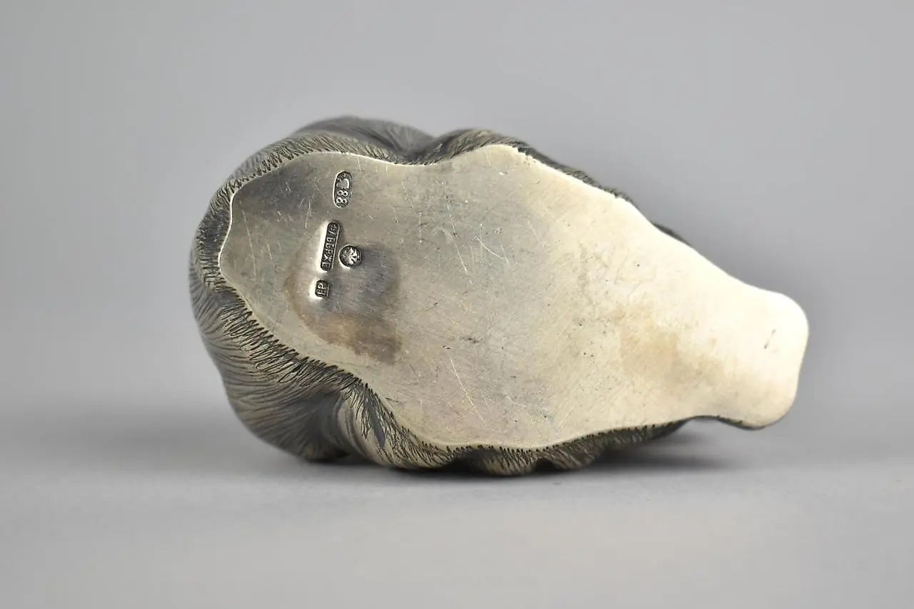 A Reproduction Russian Silver Study of a Rabbit, 7cm high and... — photo 2