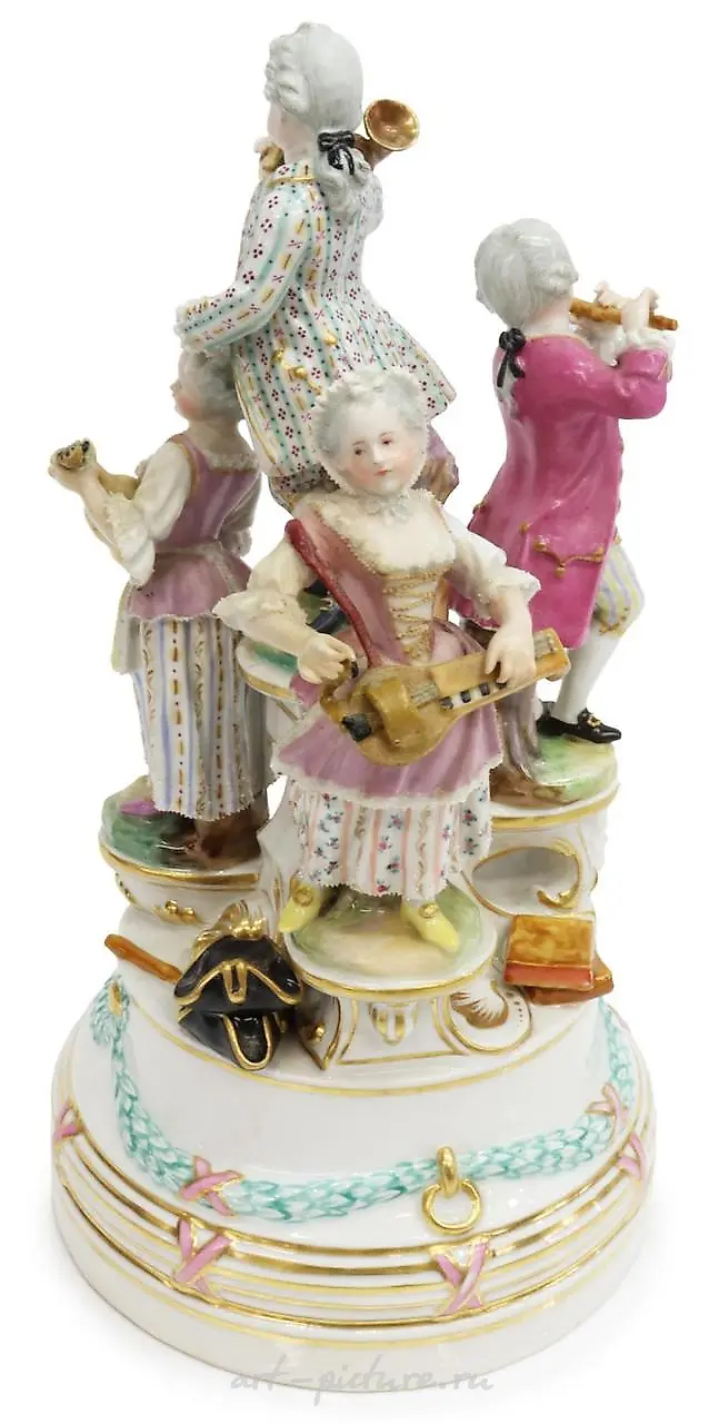 SEVRES STYLE METAL-MOUNTED PORCELAIN CENTERPIECE — photo 5