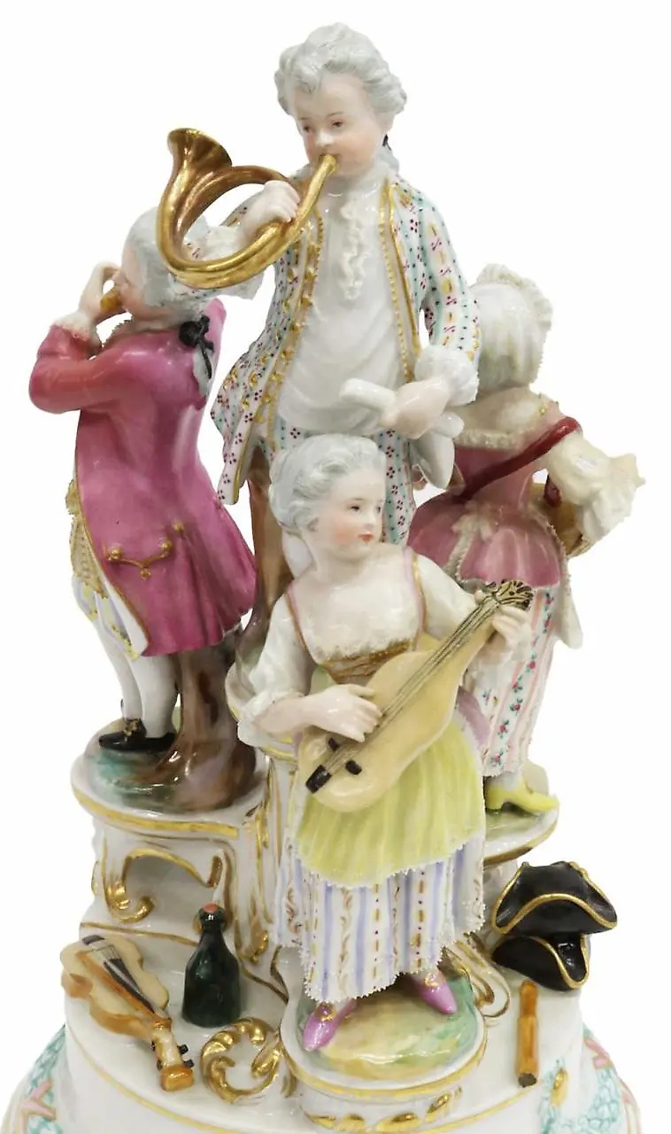 SEVRES STYLE METAL-MOUNTED PORCELAIN CENTERPIECE — photo 4