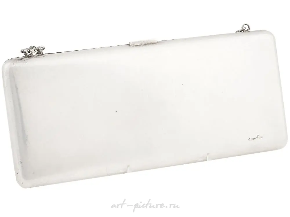 IMPERIAL RUSSIAN SILVER ENGRAVED CLUTCH PURSE — photo 3