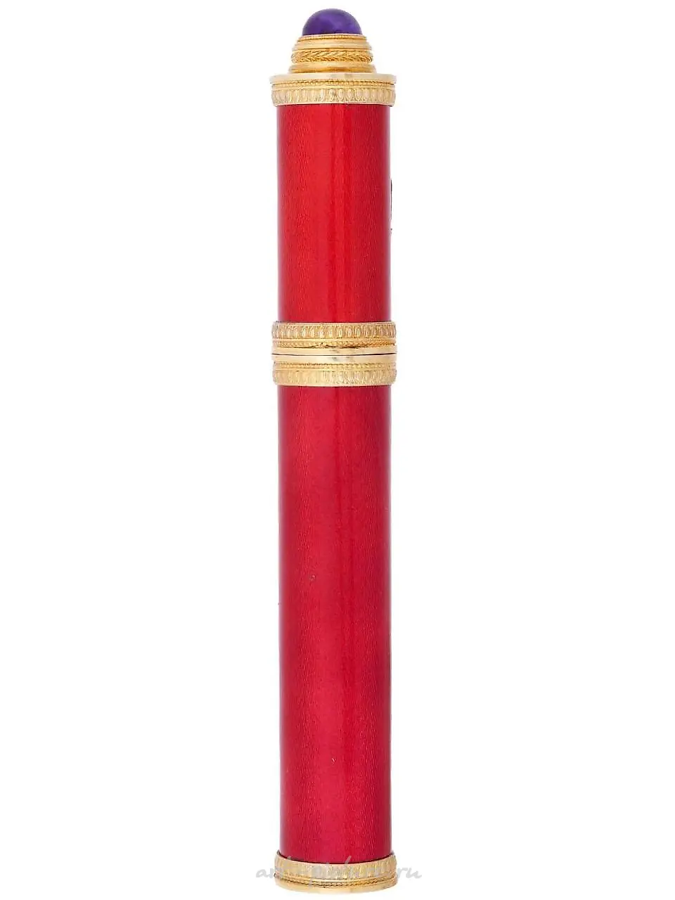 RUSSIAN GILT SILVER GUILLOCHE ENAMEL CIGAR CASE — photo 4
