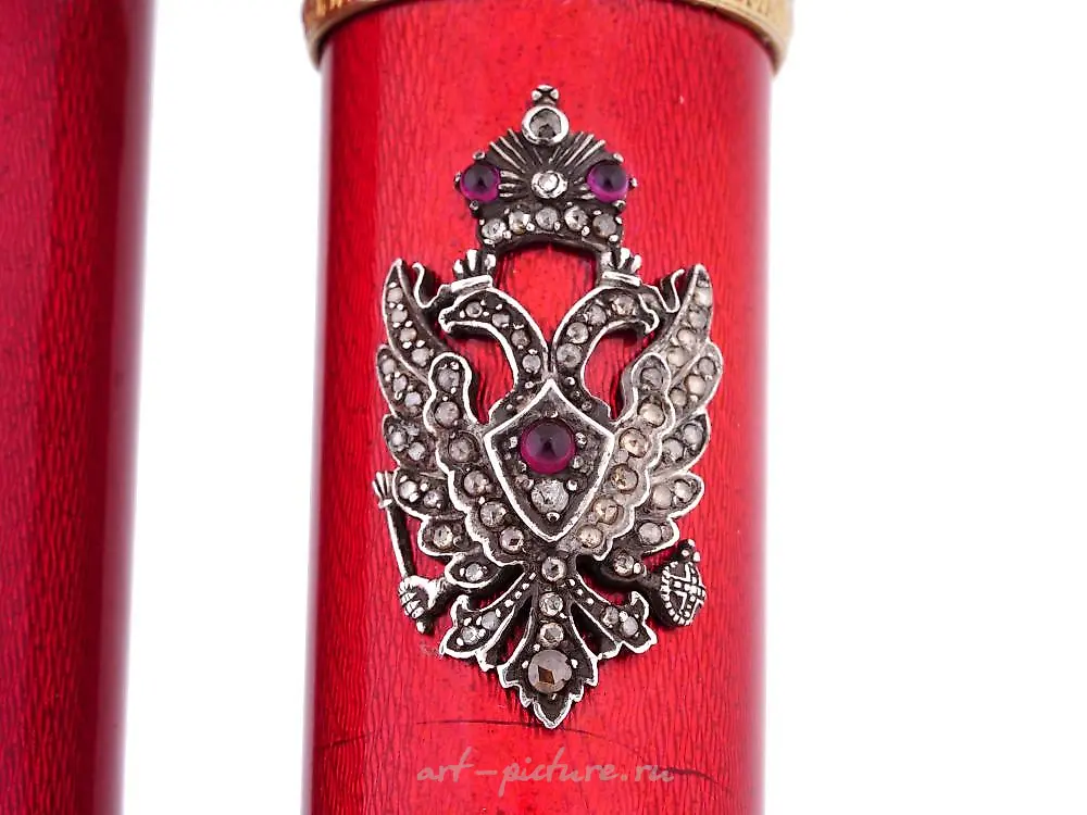 RUSSIAN GILT SILVER GUILLOCHE ENAMEL CIGAR CASE — photo 6