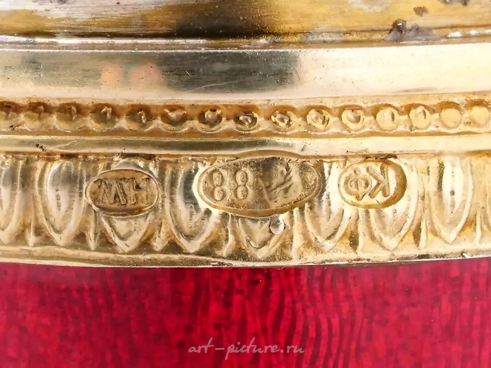RUSSIAN GILT SILVER GUILLOCHE ENAMEL CIGAR CASE — photo 10