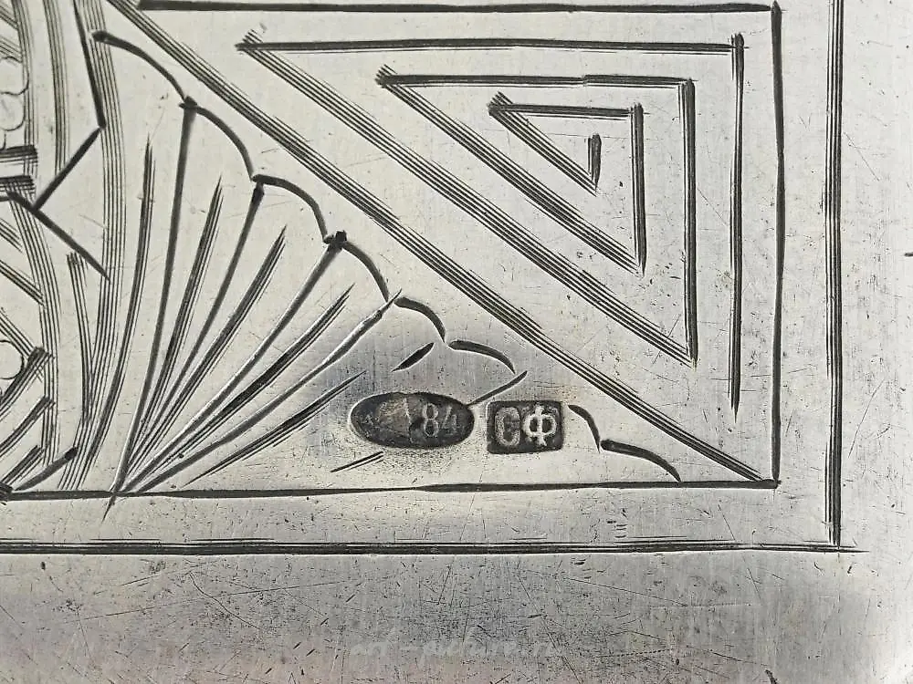 ANTIQUE RUSSIAN SILVER CLUTCH BAG BY S. FROLOV — photo 5