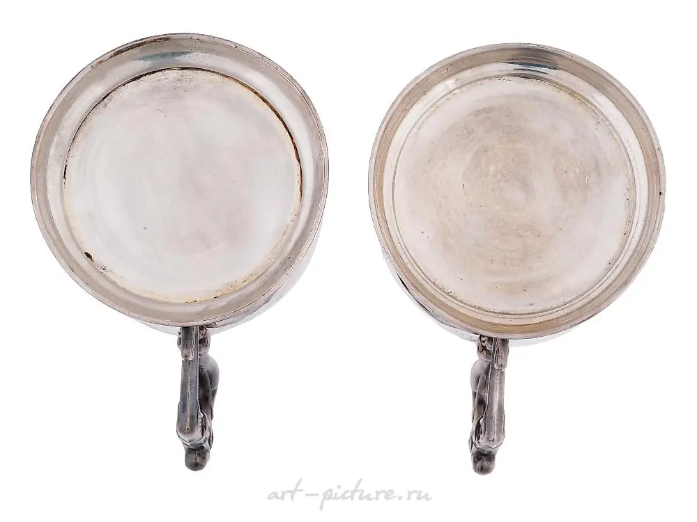 RUSSIAN GILT SILVER ENAMEL GLASS HOLDER AND SPOON — photo 7