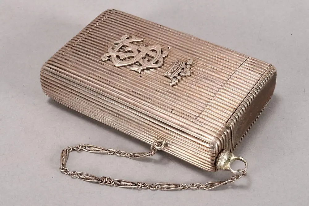 Russian Gold and Silver Cigarette Case and Vesta, — photo 2