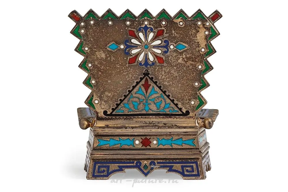 SALIERA A SILVER AND ENAMEL THRONE, MOSCOW, 1887, GOLDSMITH I. P... — photo 2