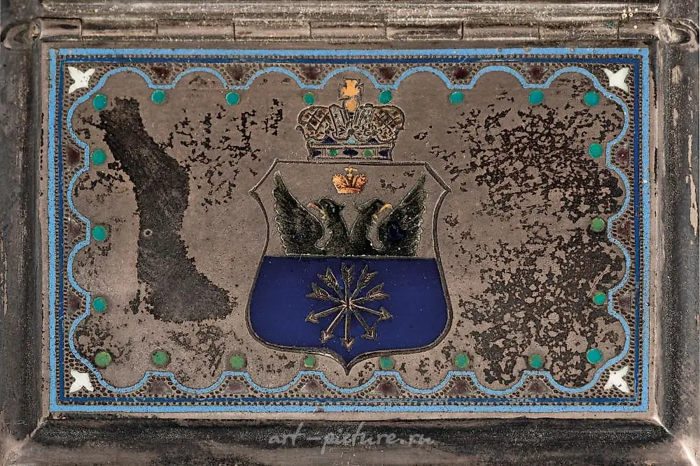 SALIERA A TRONO IN SILVER AND ENAMEL, MOSCOW, 1886, GOLDSMITH F. O... — photo 3