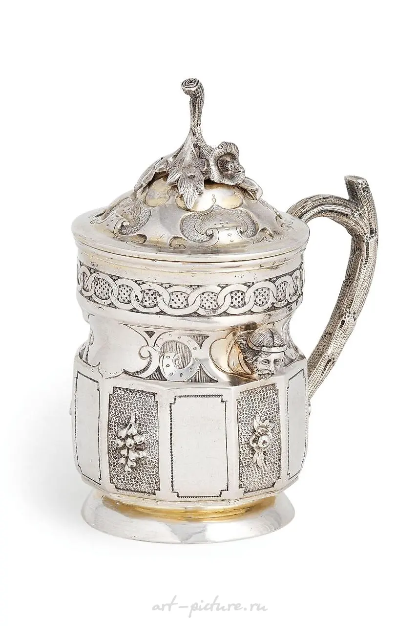 Серебряный кружевной кубок, Санкт-Петербург, 1855 год, ювелир F.W. Сенгбу...