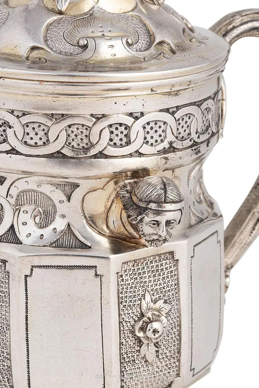 Серебряный кружевной кубок, Санкт-Петербург, 1855 год, ювелир F.W. Сенгбу... — фото 3