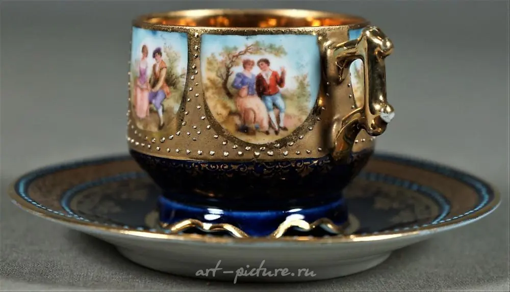 Royal Vienna Cup And Saucer Demitasse — photo 2
