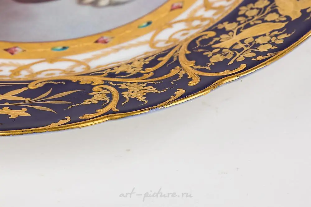 Sevres Porcelain Plate and a Royal Vienna Plate — photo 5