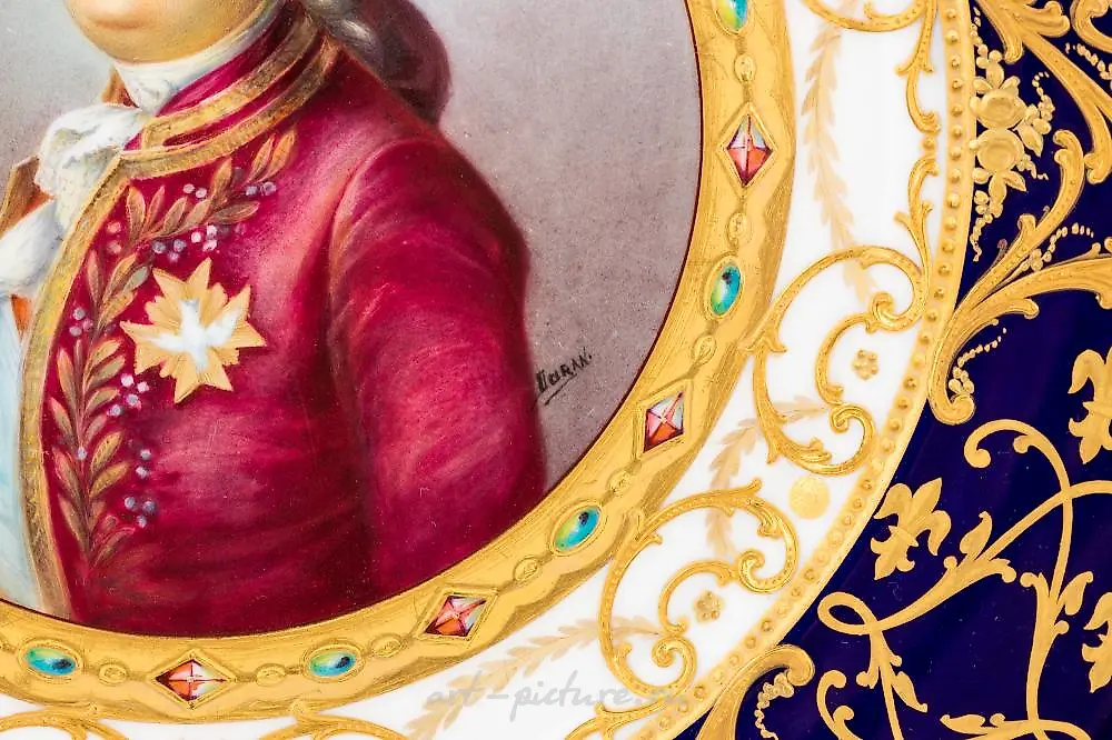 Sevres Porcelain Plate and a Royal Vienna Plate — photo 6