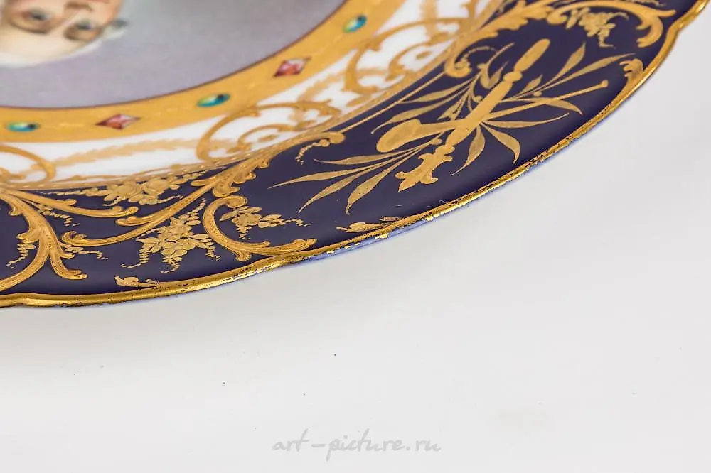 Sevres Porcelain Plate and a Royal Vienna Plate — photo 7