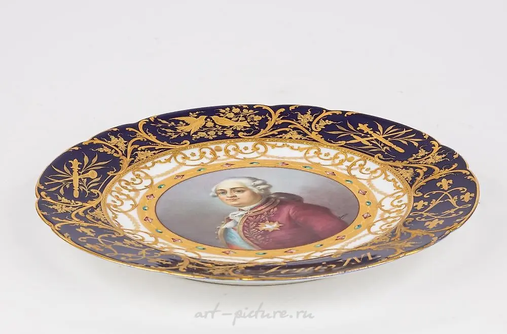 Sevres Porcelain Plate and a Royal Vienna Plate — photo 2