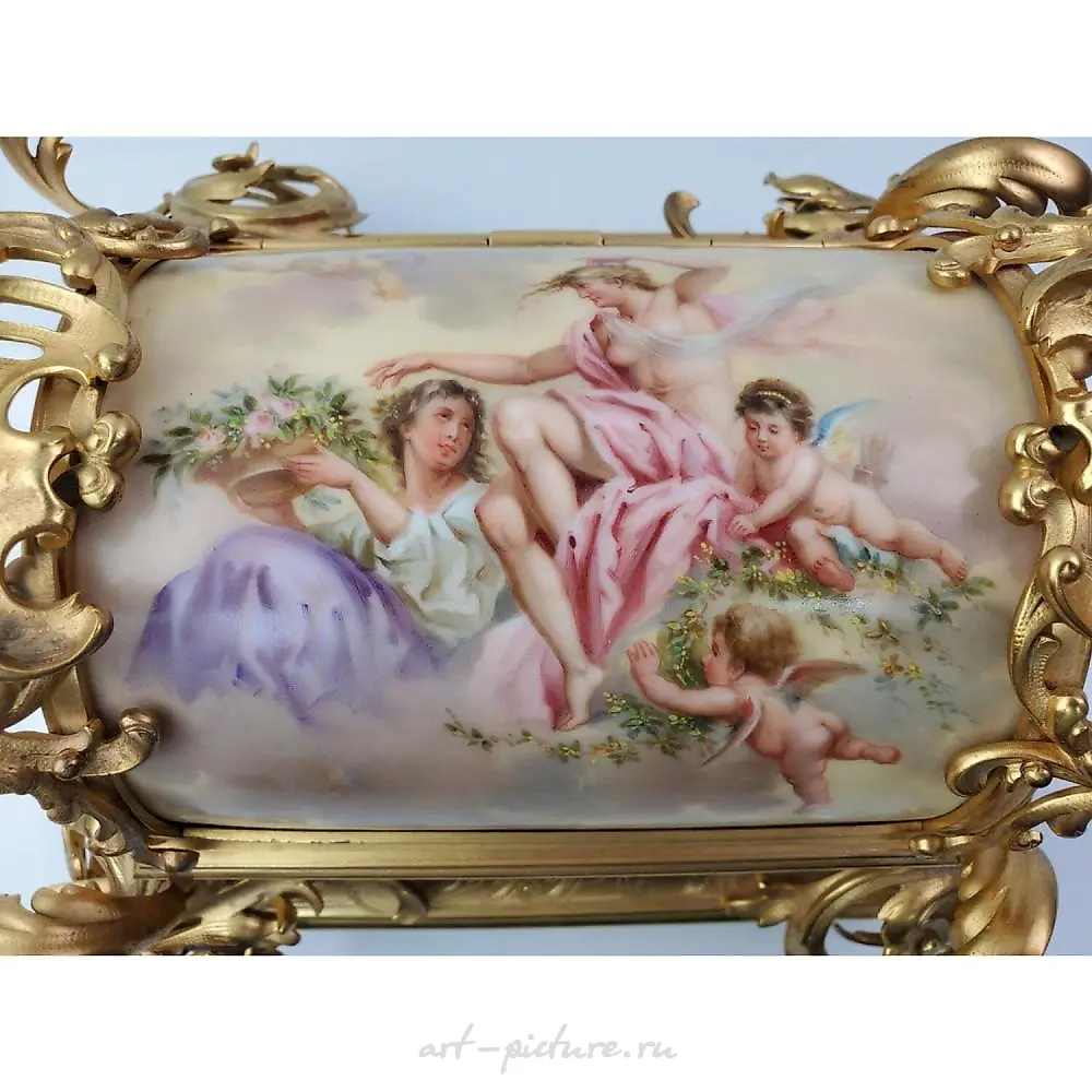 Antique Royal Vienna Style Porcelain Plaque — photo 3