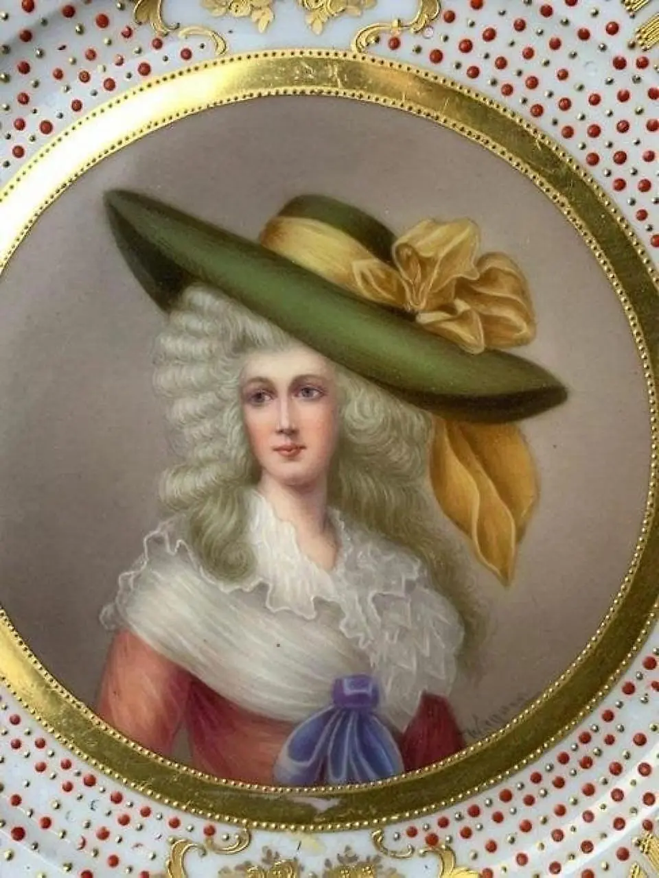 ROYAL VIENNA PORTRAIT PLATE CIRCA 1900 — photo 4