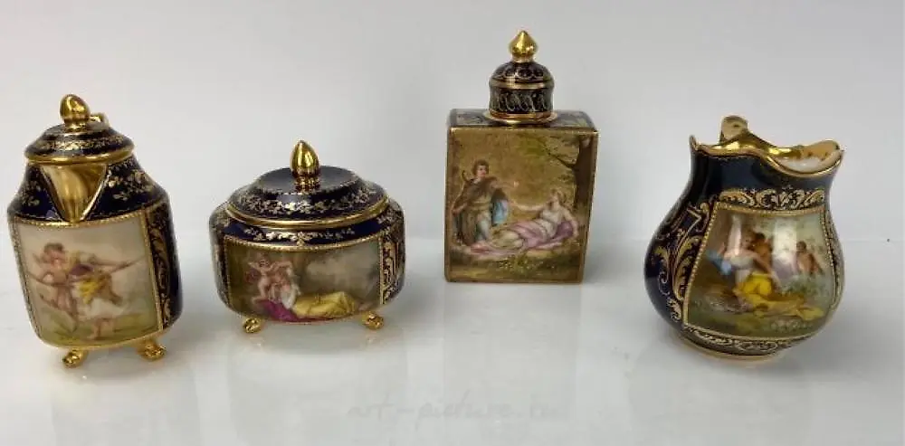 Фарфоровый чайный сервиз "Royal Vienna" 1900 года — фото 3