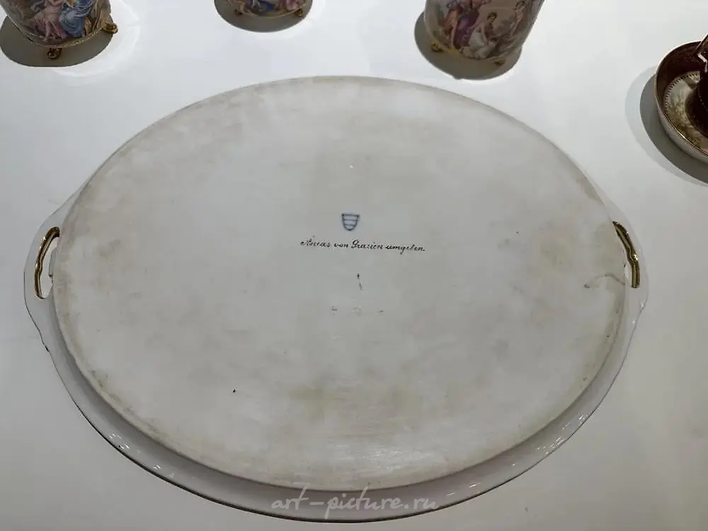 Фарфоровый чайный сервиз "Tête-à-Tête" Royal Vienna 19 века — фото 3