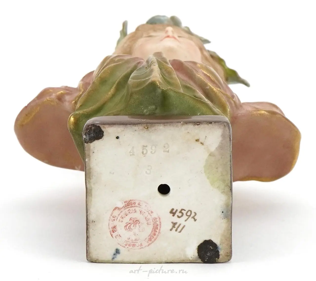Bohemian Art Nouveau porcelain bust of a maiden in the style... — photo 3