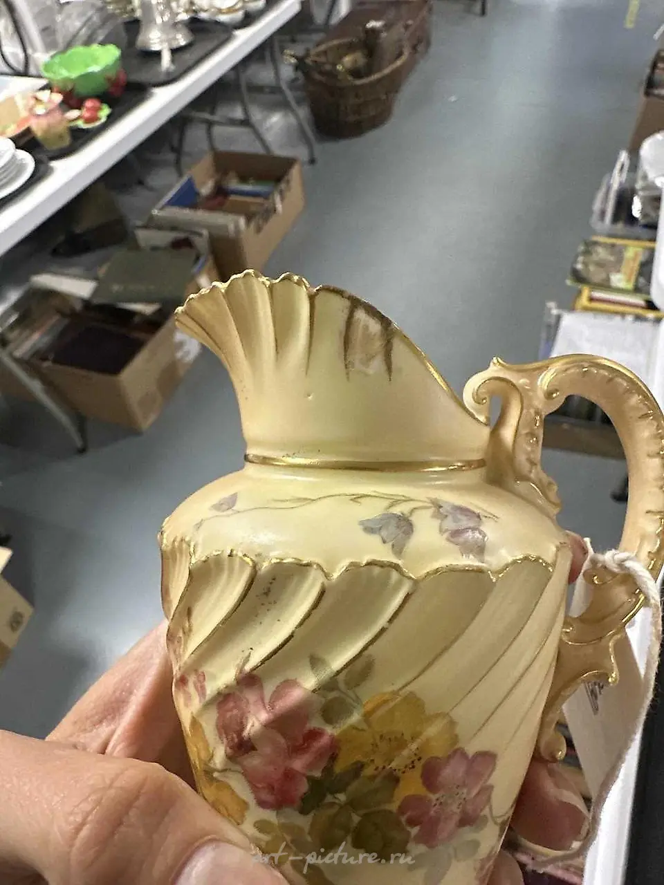 Two Royal Worcester blush ivory items — photo 6