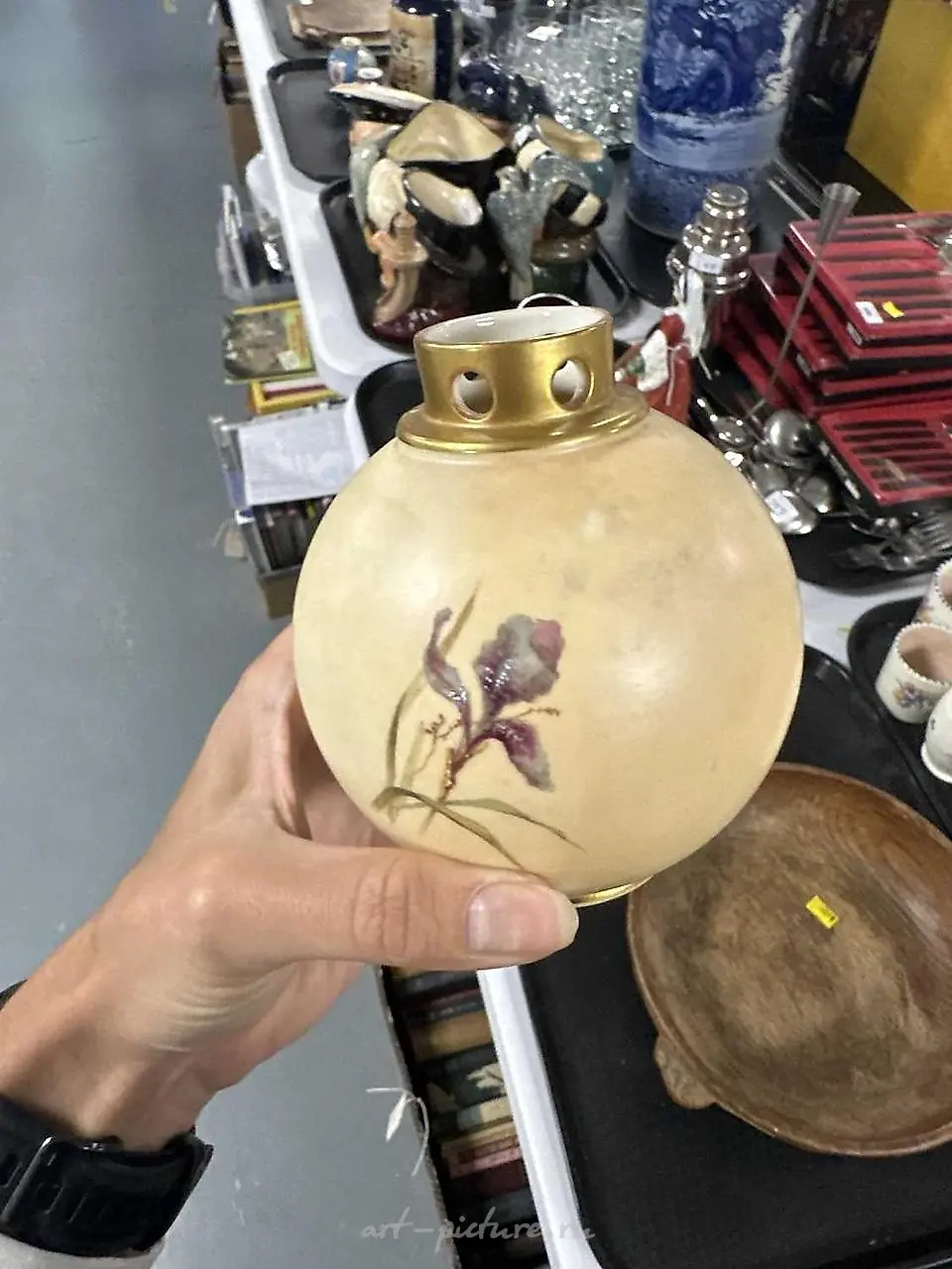 Two Royal Worcester blush ivory items — photo 7