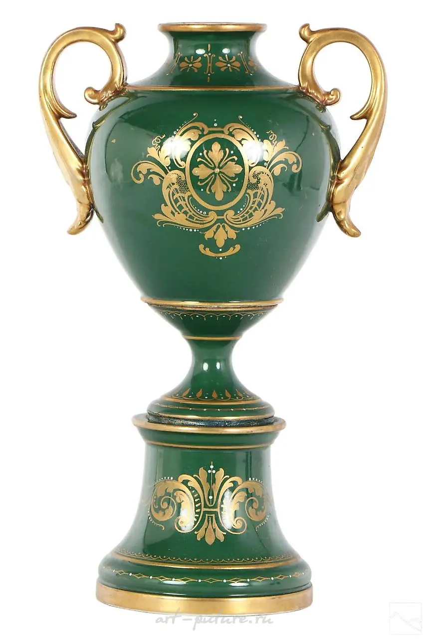 Фарфоровая урна-ваза Royal Worcester с драконами, 19 век — фото 5