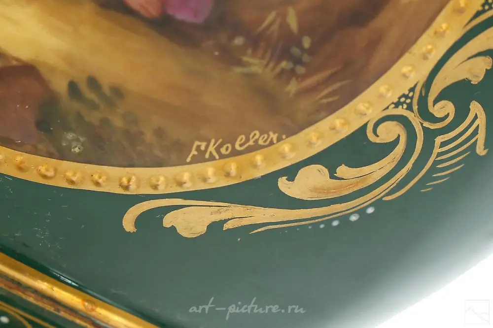 Фарфоровая урна-ваза Royal Worcester с драконами, 19 век — фото 7