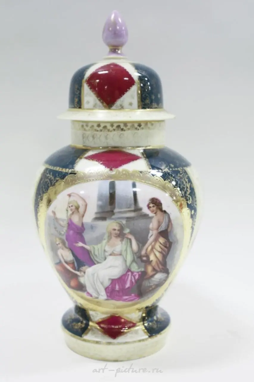 Royal Vienna Porcelain Lidded Portrait Urn — photo 5