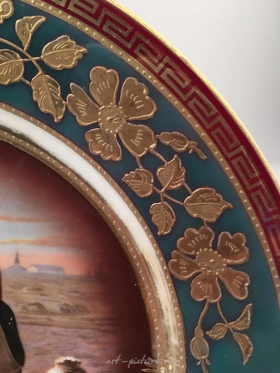 Королевский венский салатник с изображением молитвы — фото 4