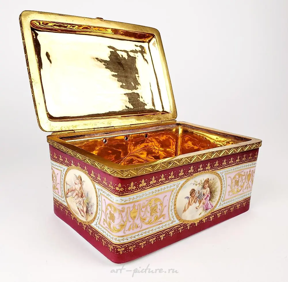 19th C. Royal Vienna Jewelry Box — photo 5