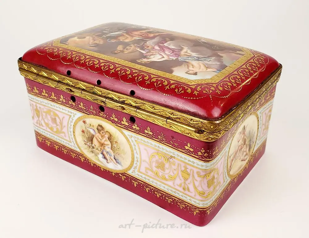 19th C. Royal Vienna Jewelry Box — photo 3