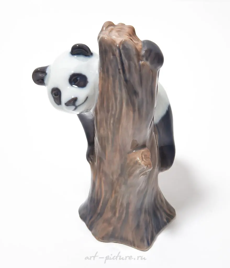 Panda in the tree. Denmark, Copenhagen, Royal Copenhagen.