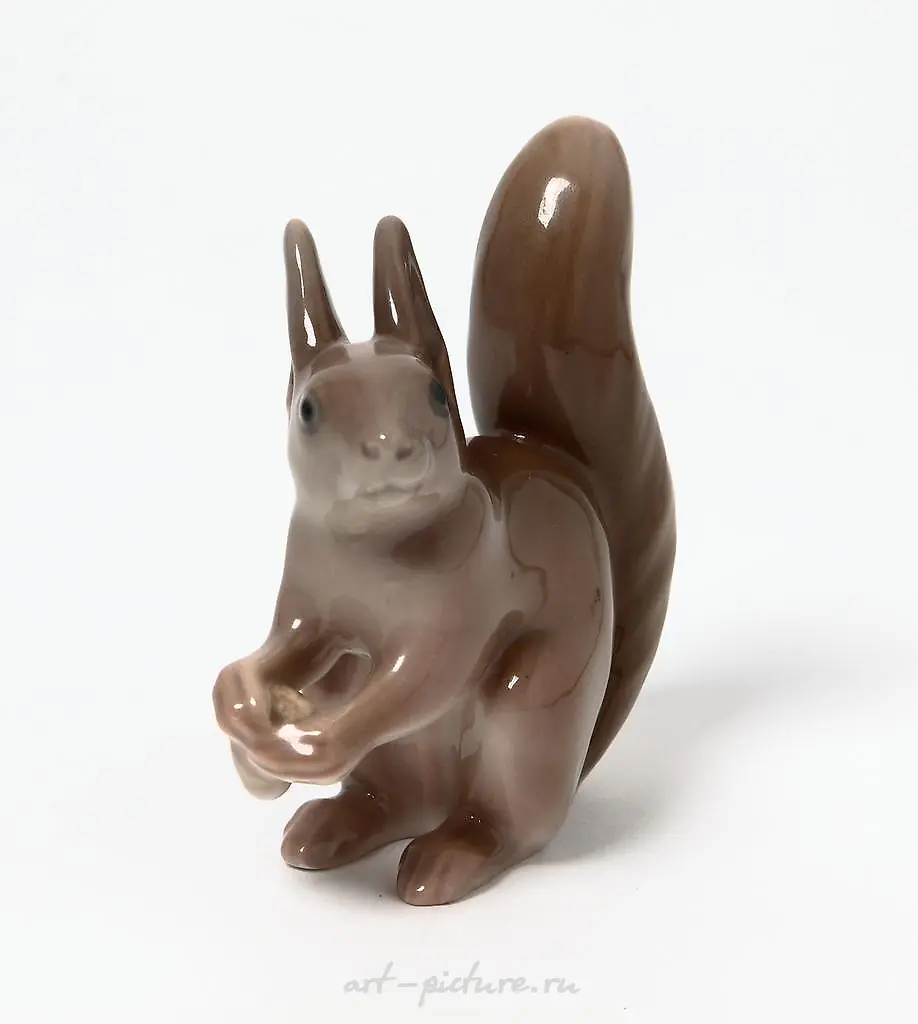 "Squirrel. Denmark, City of Copenhagen, Bing & Grondahl."