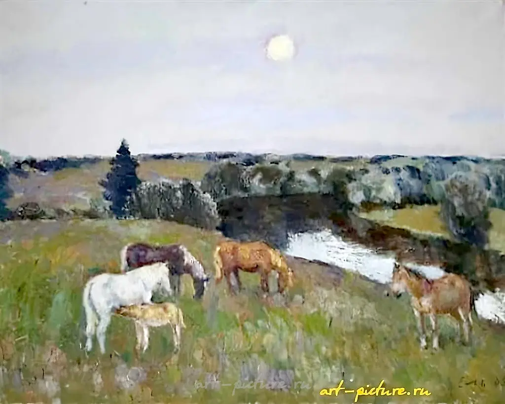 У Днепра. Холст, масло. 72 х 92 см