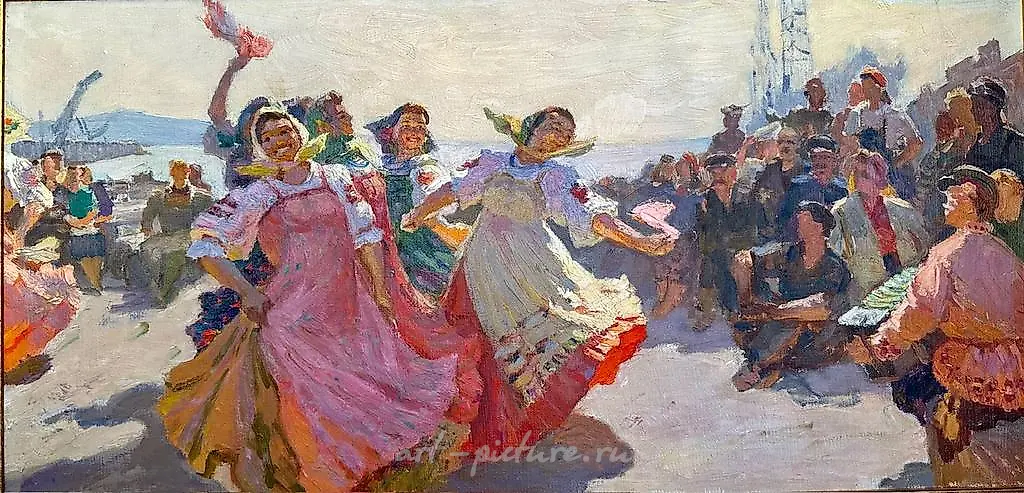 Концерт на стройке. (эскиз)