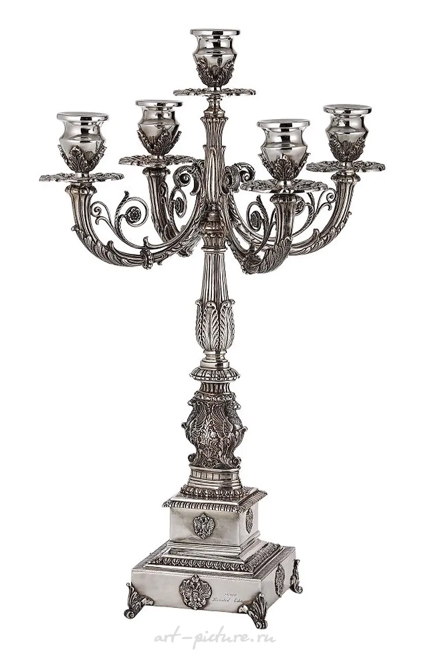 Подсвечник Anna Pavlova, Faberge, Фаберже, серебро
