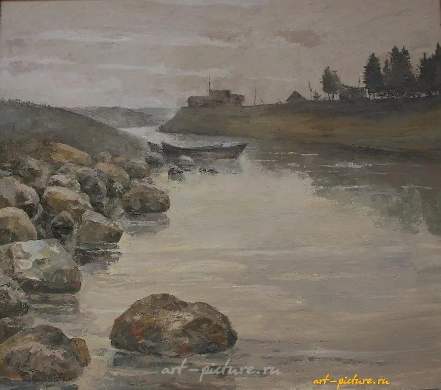 У реки. Холст, масло. 42 х 68 см.