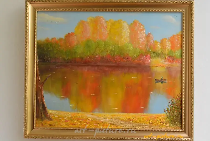 "Mirror reflection canvas oil"