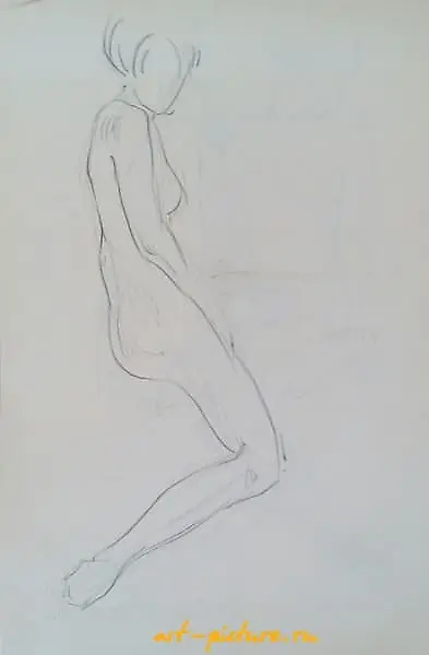 The translation of "Обнаженная а Карандаш" into English is "Nude and Pencil."