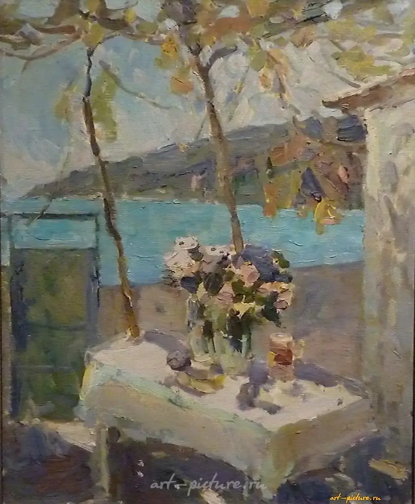 Весенние цветы. холст. масло. 55 х 45